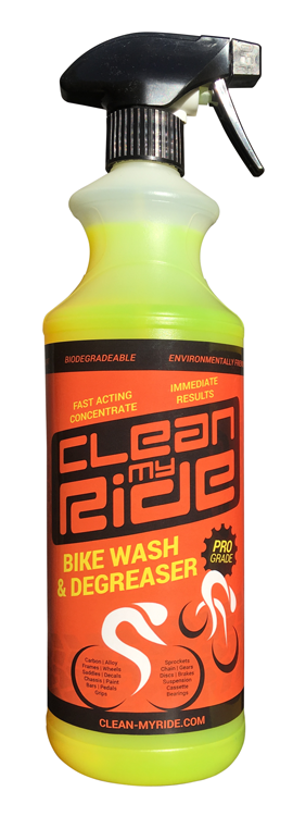 Clean MyRide combined bikewash degreaser cleans cycle cassettes, gears, chains and derailleurs like new in no time at all