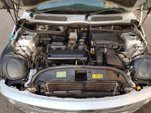 Clean MyRide combined wash degreaser and a very happy customer on never cleaned 14 year old Mini engine bay